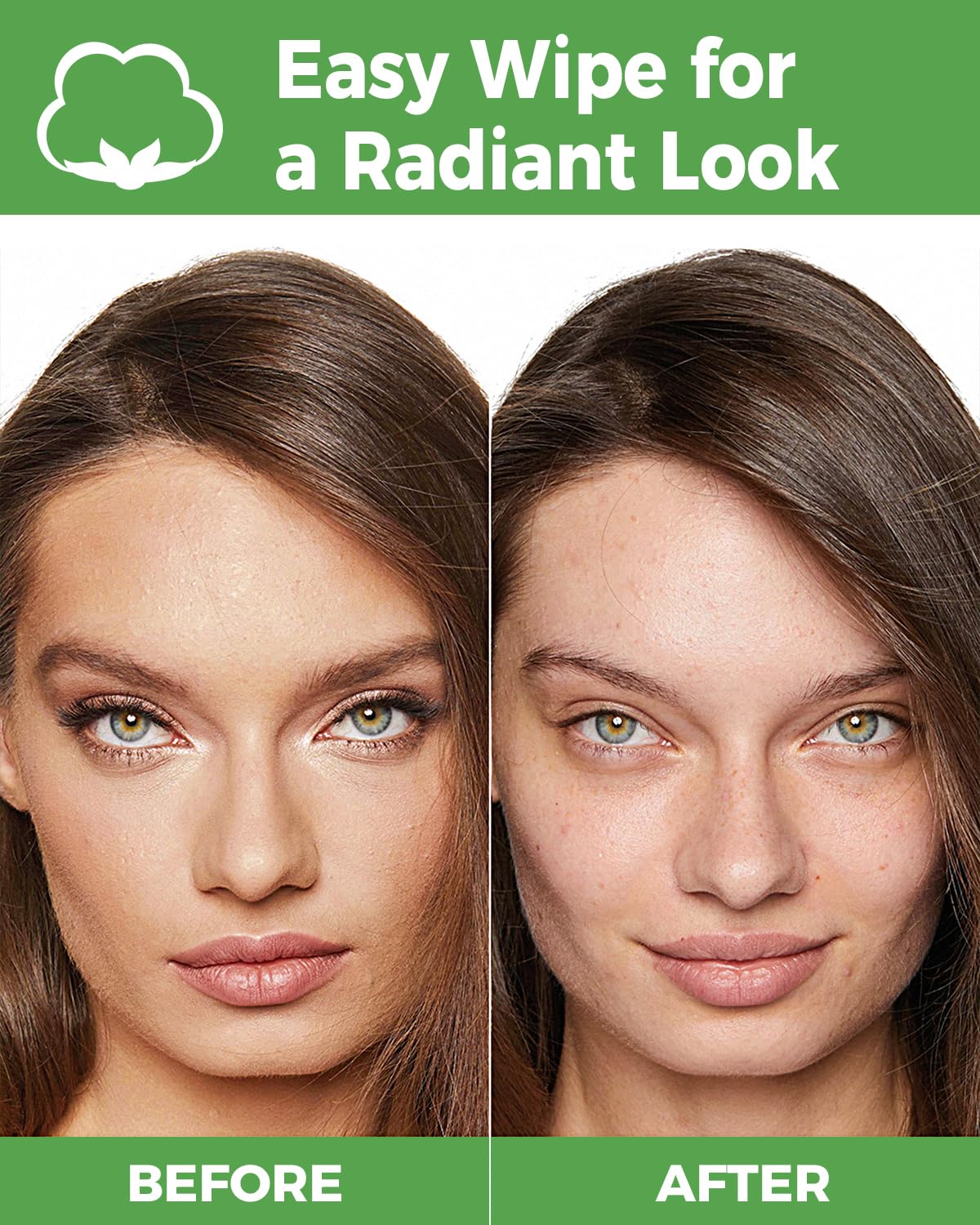 Reusable Makeup Remover Pads - 18 Packs Organic Reusable Cotton Rounds with Washable Laundry Bag for Toner Eco-Friendly Bamboo & Cotton Reusable Cotton Pads for Face All Skin Types (Blue-White-Green)