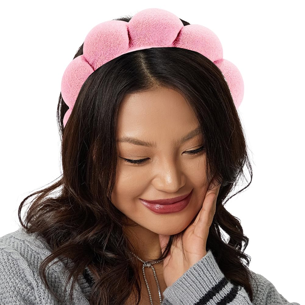 Spa Headbands for Washing Face or Facial, Makeup Headband, Skincare Headbands, Terry Cloth Headband Face Wash Puffy Headband, Mask, Skin Treatment