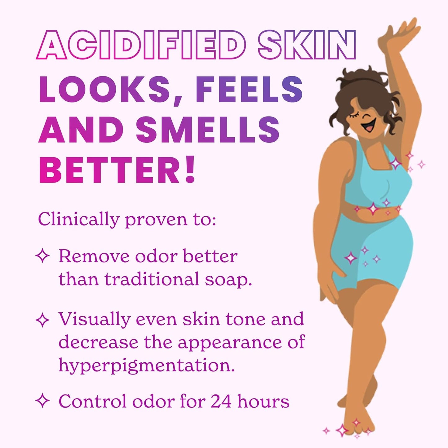 Lume Acidified Body Wash - 24 Hour Odor Control - Removes Odor Better than Soap - Formulated Without SLS or Parabens - OB/GYN Developed - 8.5 ounce (Pack of 2) (Clean Tangerine & Lavender Sage)