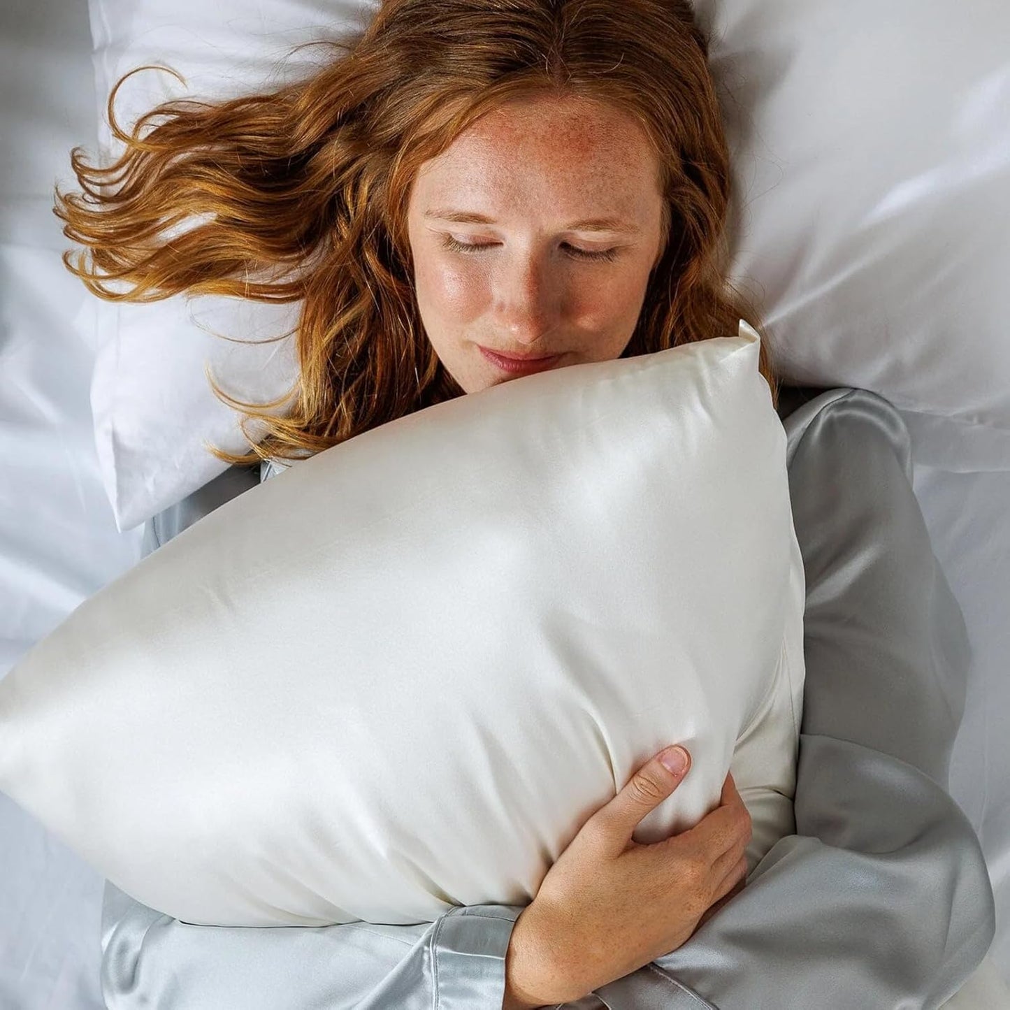 Fishers Finery 25mm 100% Pure Mulberry Silk Pillowcase (Navy Standard 2 Pack)