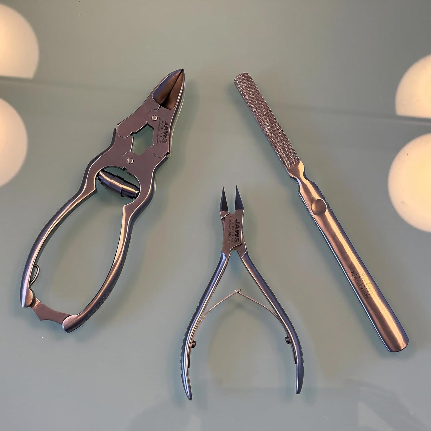 Large Surgical-Grade Toe Nail Clippers - Heavy Duty Double Action Mycotic - Jaws Podiatry Stainless Steel Toenail Clippers for Thick Toenails - Ingrown Cuticle Nippers - Manicure Pedicure Tools