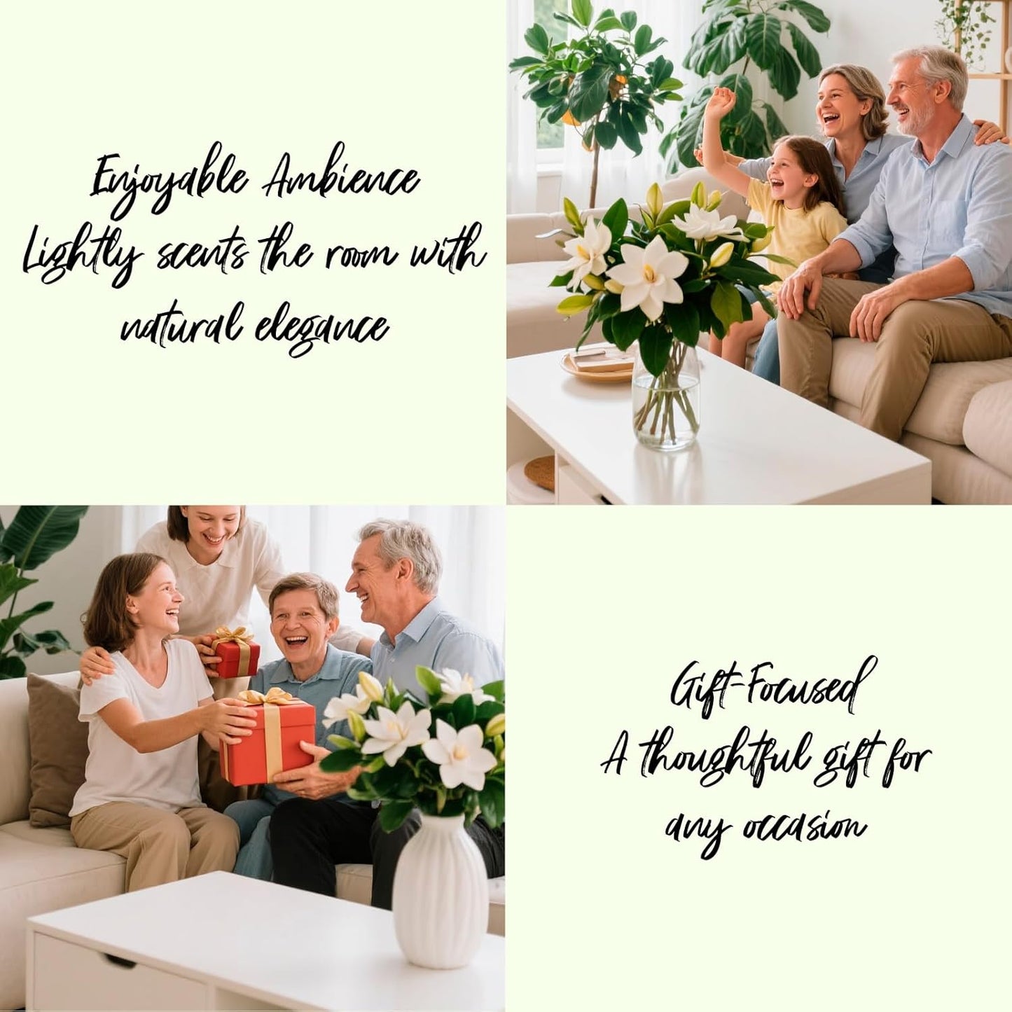 Room Spray, White Gardenia, 4 fl oz, Air Freshener for Home, Long-Lasting Odor Eliminator for Bathroom and Office