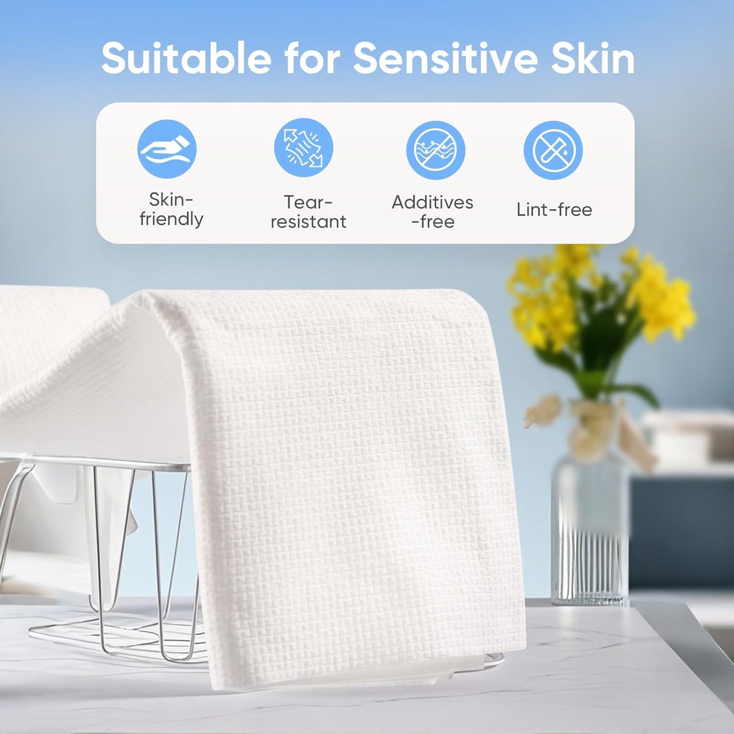 3 Pack Disposable Bath Towel 56'' x 27.5'' Disposable Body Towels for Travel, Durable Large Portable Towels for Camping Beach Swimming SPA, Individually Packed