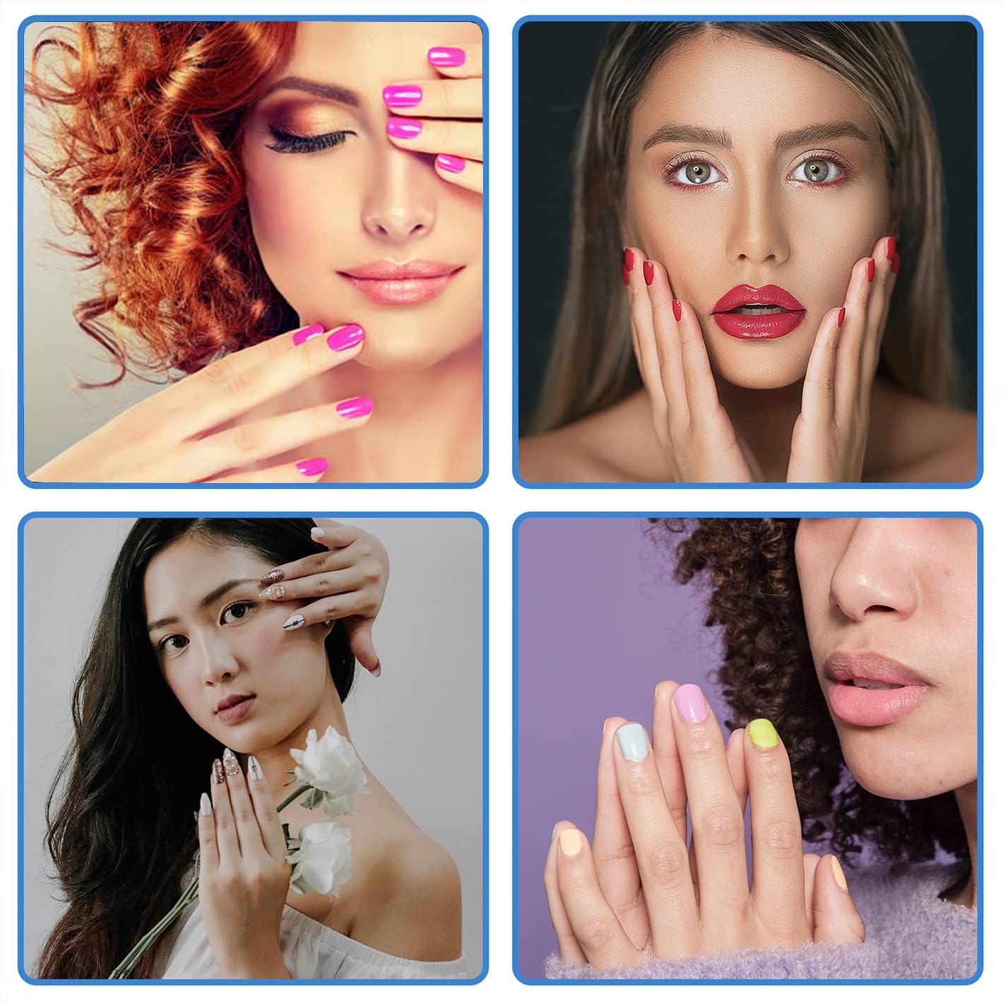 80 Pcs Nail Buffers, Buffer Block Nail Files Bulk for Acrylic Nails and Natural Nails Double Sided 100/180 Grit Portable Washable Sanding Buffing Buffers Arc Shape (80Pcs Multicolor)