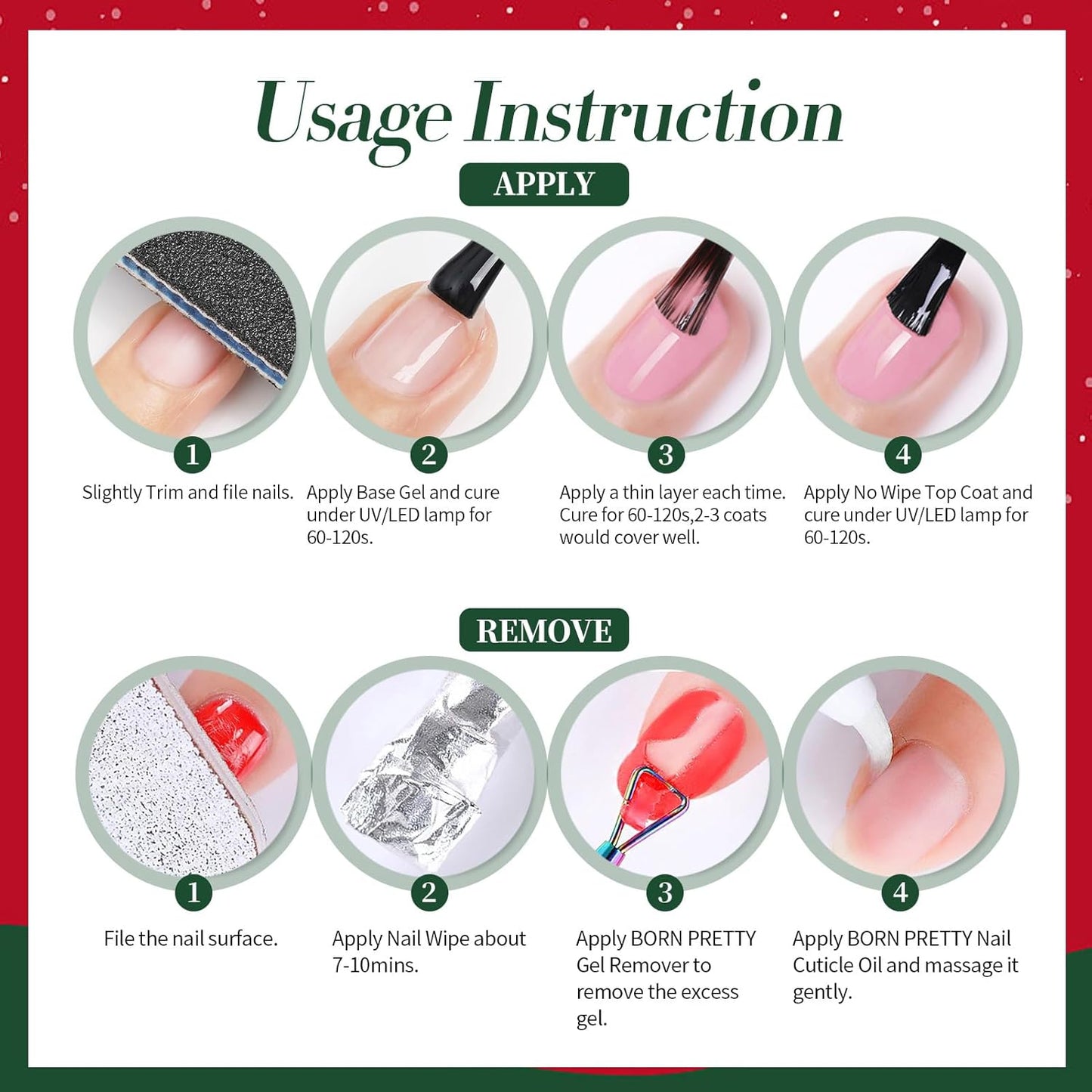 Born Pretty Christmas Cat Magnetic Eye Gel Nail Polish Fall Winter Jelly Red Green Black Blue Crystal Glass Magnetic Shimmer Glitter Nail Polish Salon Gel Manicure and Nail Art DIY at Home 7ML 6PCS