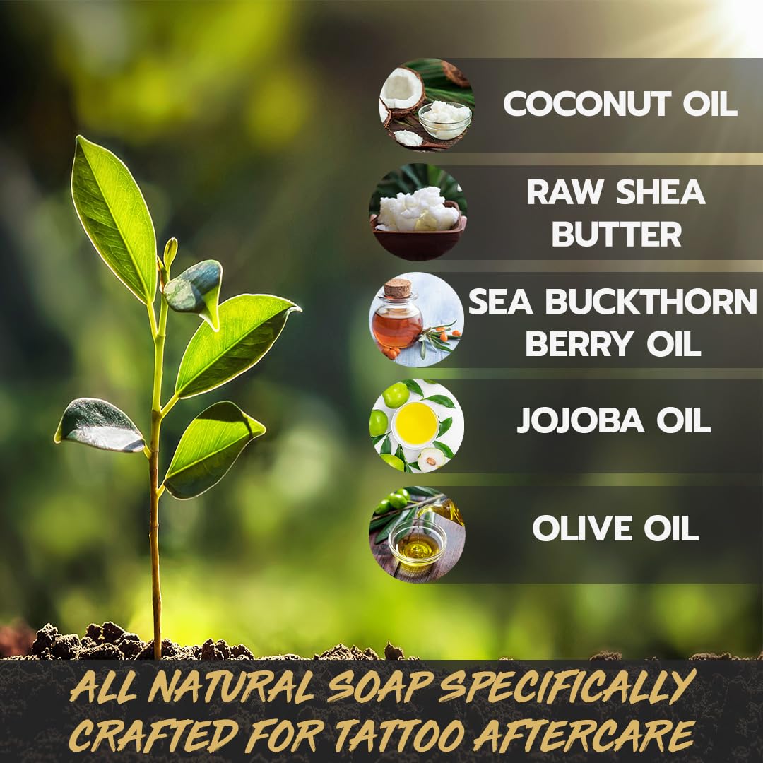 Banger Bars Tattoo Aftercare Bulk Soap – 72 Count | Sea Buckthorn Berry, Individually Packaged 0.4oz Bars for Artists, Studios & Shops | Unscented Gentle Cleansing Formula, Wholesale Supplies