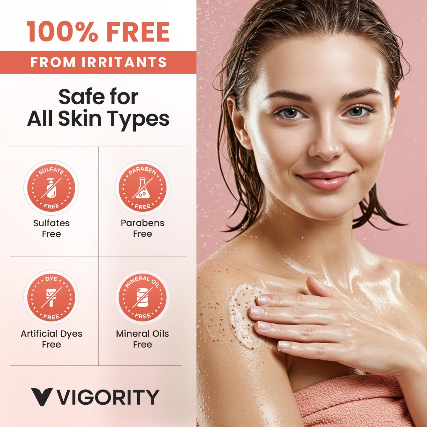 Vigority KP Bump Eraser Body Scrub: Keratosis Pilaris Treatment for Strawberry Legs - Exfoliates & Deeply Hydrates for Smoother Healthy-Looking Skin