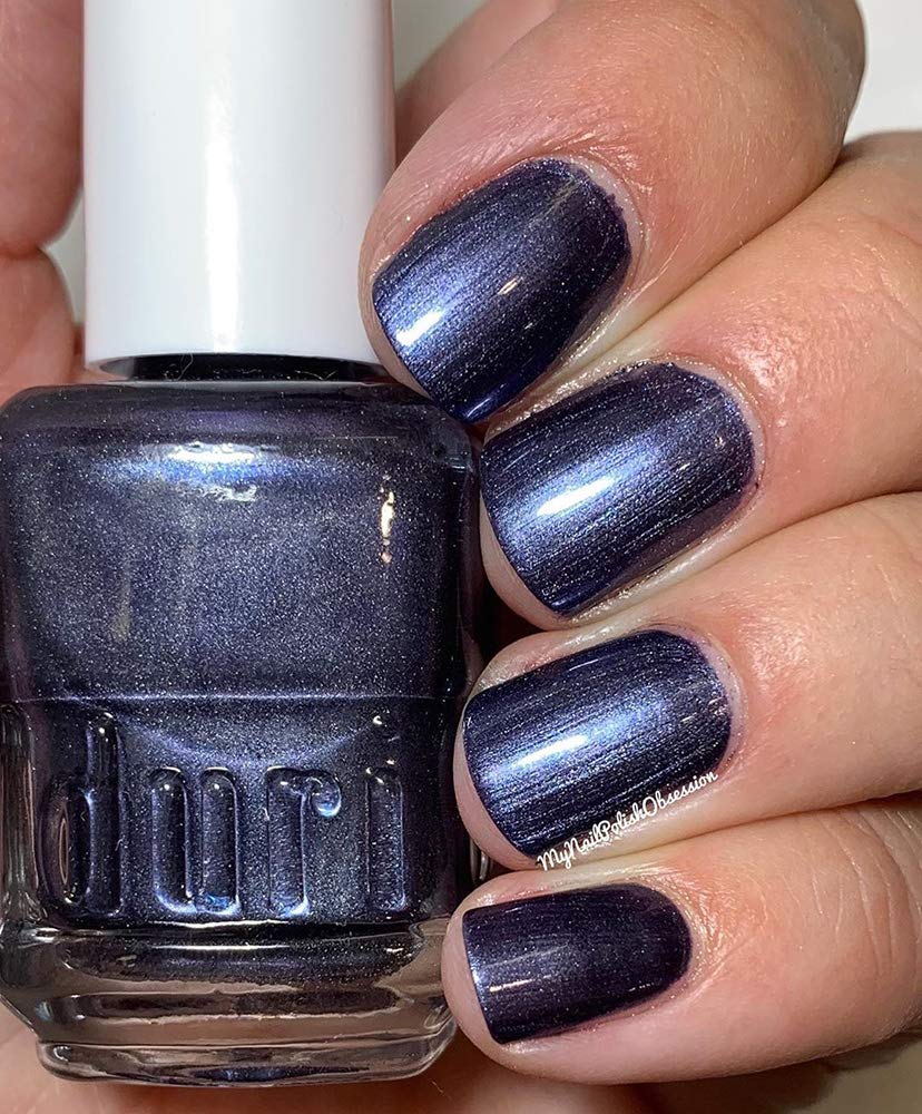 duri Nail Polish, 761 Glow Up, Deep Purple Blue Metallic Pearl Shimmer, Full Coverage, Shiny Finish, Fast Drying, Long Lasting, 0.45 Fl Oz