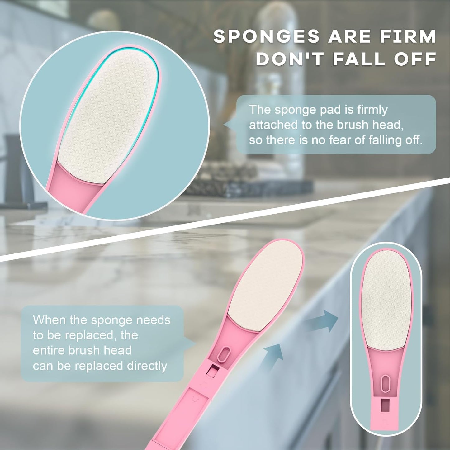 SFFTCYY&ZGTJ Lotion applicator for Back self,Back Scratcher,Back Lotion applicator for Women,Tanning mitt,Gifts for Seniors,Back Washer,Lotion Back applicator,Foldable,Portable,applicator Pads,Pink