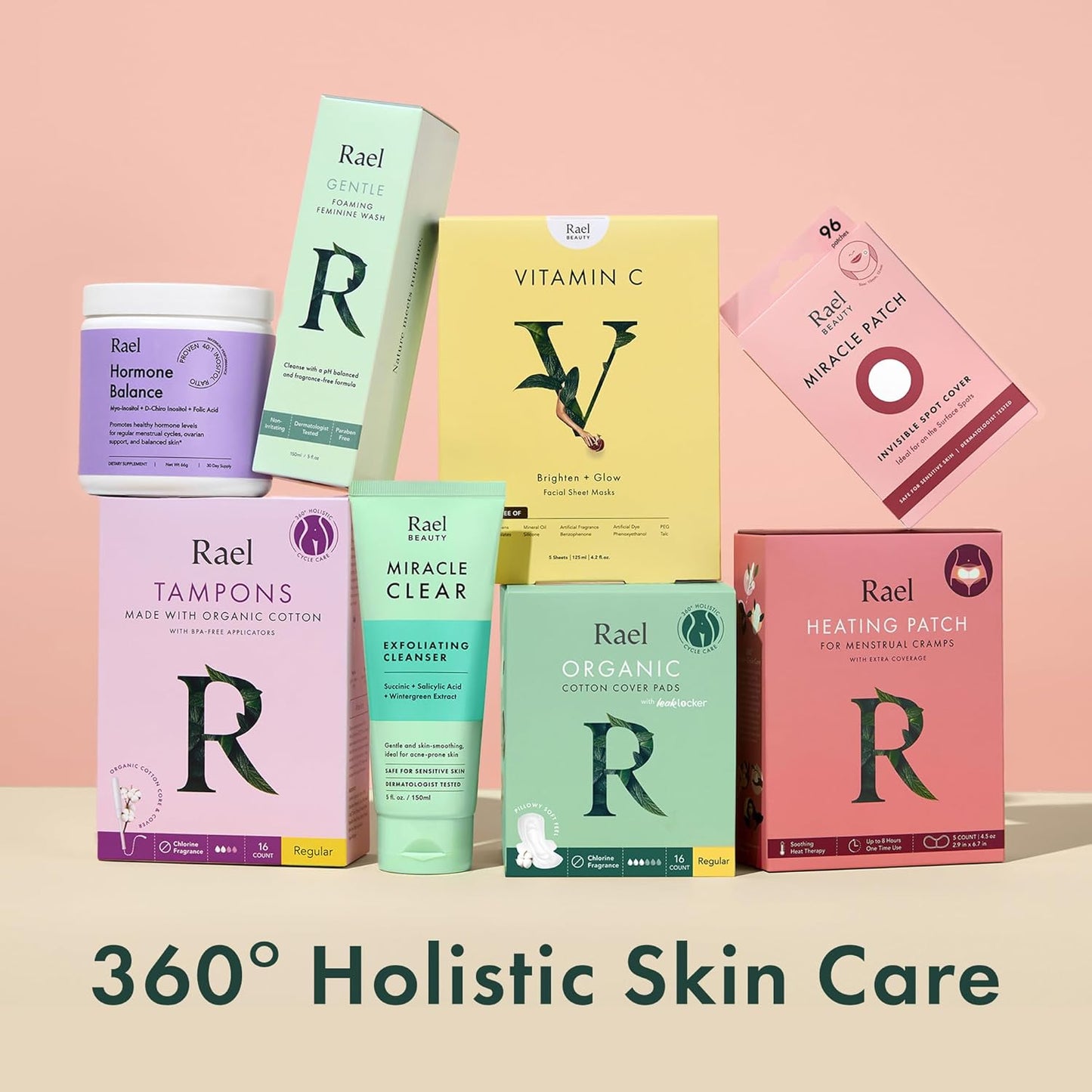 Rael Tampons, Slim Applicator with Organic Cotton Core, Multipack, Regular and Super Absorbency, BPA-Free, Leak Locker Technology, Unscented, Chlorine-Free (40 Count, Bundle)