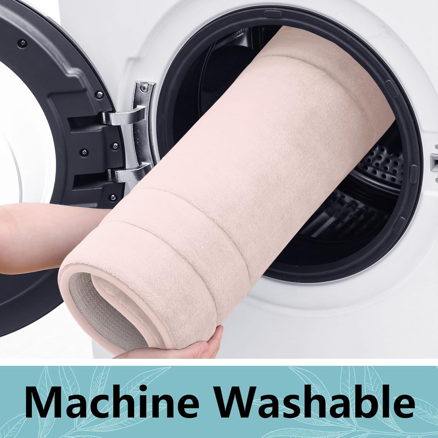 Arotive Memory Foam Bathroom Rug Mat 59x24, Ultra Soft and Absorbent Bath Mat, Machine Wash Dry, Comfortable Bath Rug Carpet for Bathroom Floor, Tub and Shower, Pink