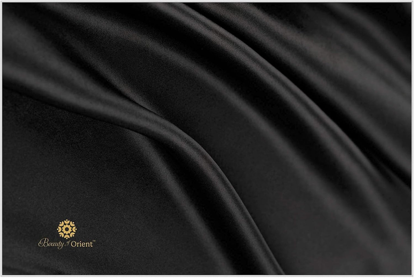 25 Momme Premium Mulberry Black Silk Pillowcase for Hair and Skin | Handcrafted Hypoallergenic & Anti-Acne Silk Pillow Cases with Zipper | Queen - 20" x 30", Midnight