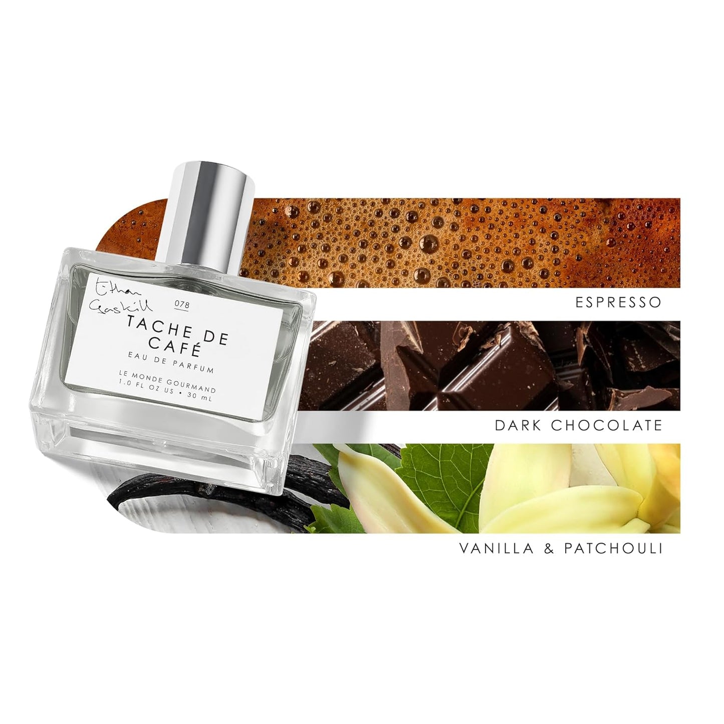 Le Monde Gourmand Tache de Café - Eau de Parfum – 1 fl oz (30 ml) - Vanilla, Coffee, Dark Chocolate Perfume Notes