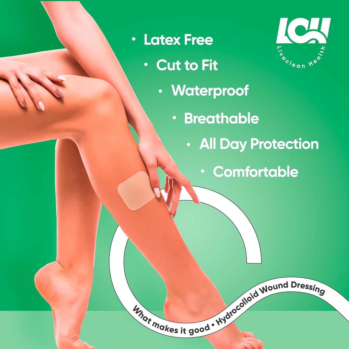 12 CT 4" x 4" Hydrocolloid Bandages Large - Sterile Colloidal Bandages - Adhesive Hydrocolloid Wound Dressing - Individually Packed Extra Large Patches for Wounds, Blisters and Bed Sores