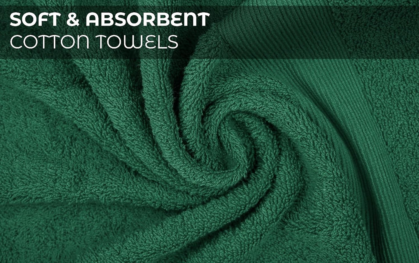 Softolle Luxury Bath Towels Set of 4 (27” x 54”) | Towels for Bathroom | Super Soft | Highly Absorbent Towels for Home, Spa, Gym (Dusty-Green)