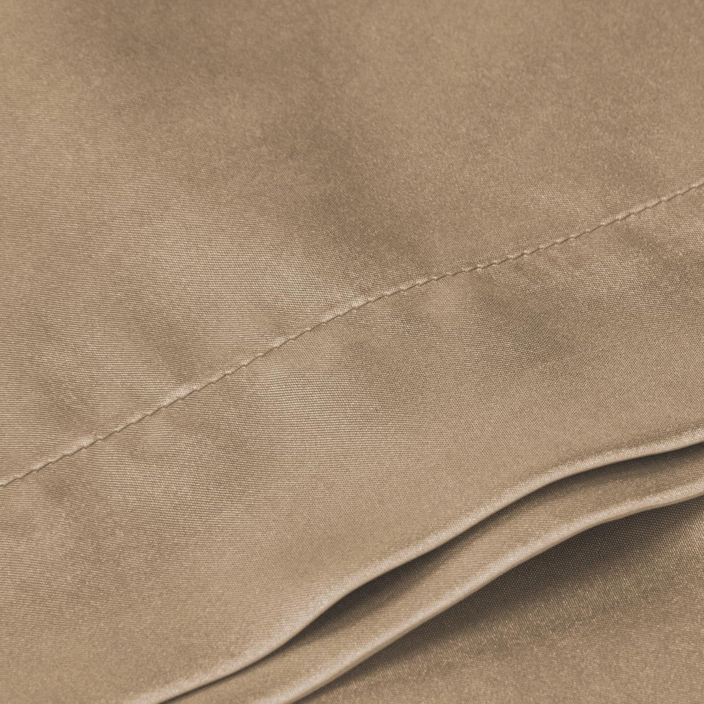 BEDELITE Satin Body Pillow Cover, Super Soft and Cooling Body Pillow Pillowcase for Hair and Skin, Breathable Silky Full Long Pillowcase Cover(20"x54", Tawny Brown)