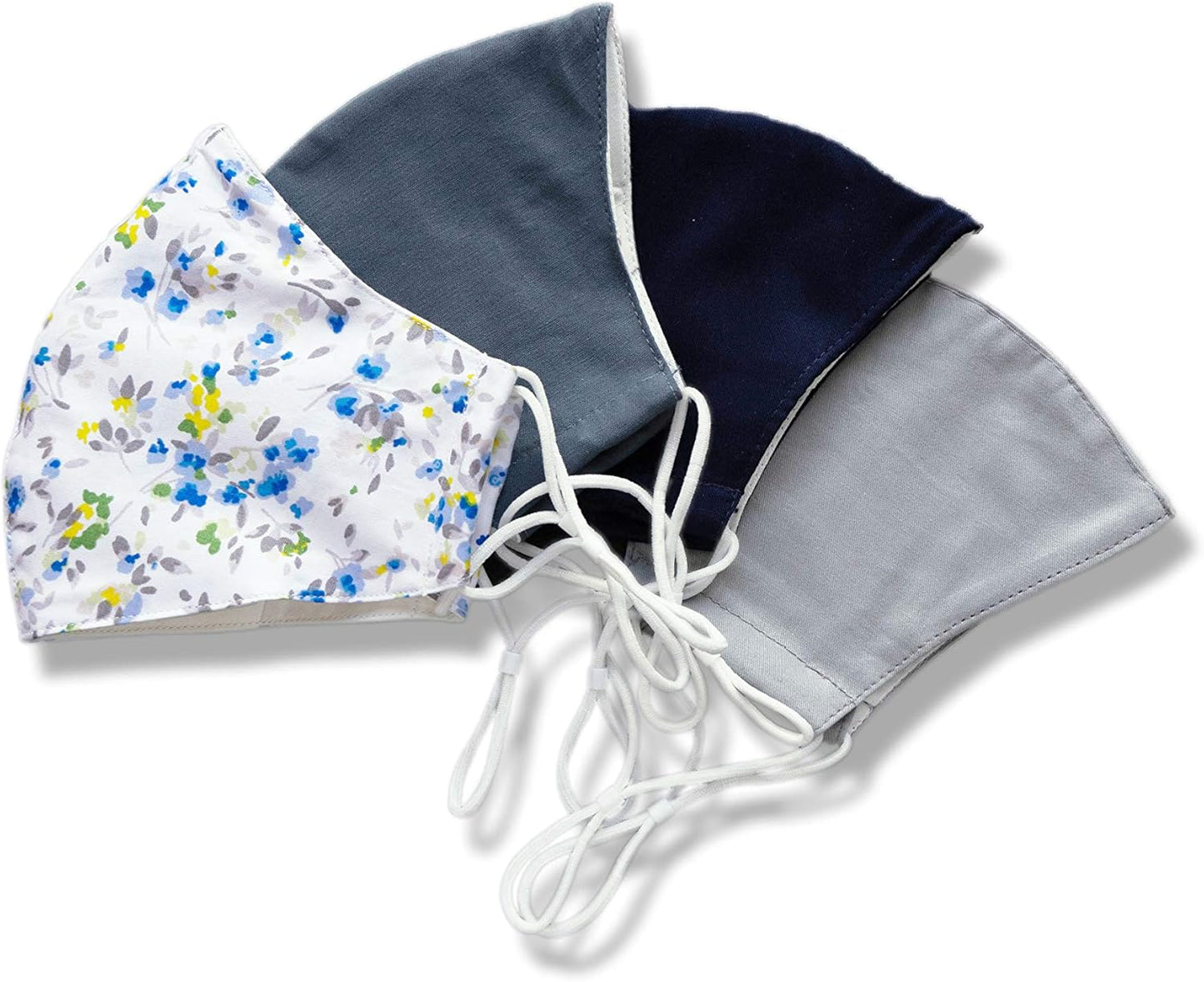 HOPE LOVE SHINE Face Mask Adjustable Filter Pocket Reusable Breathable Washable Cloth Mask Face Masks for Women Men - 4 Pack