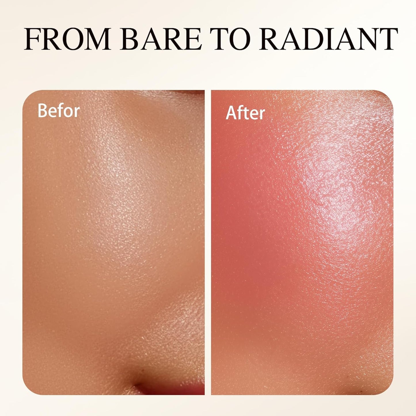 Luminous Blush Powder-Multi-Use Formula, Ultra-Fine & Smooth, Longer-Lasting Wear with Natural Luminous Glow (06#)