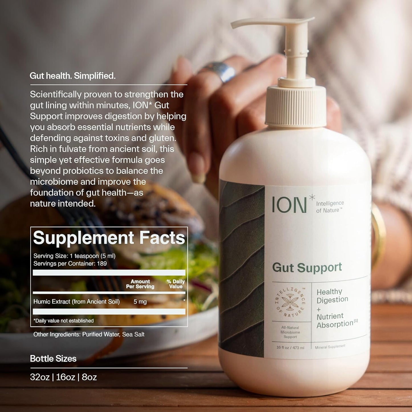 ION* Intelligence of Nature Gut Support | Promotes Digestive Wellness, Strengthens Immune Function, Alleviates Gluten Sensitivity, Enhances Mental Clarity (16 oz.)