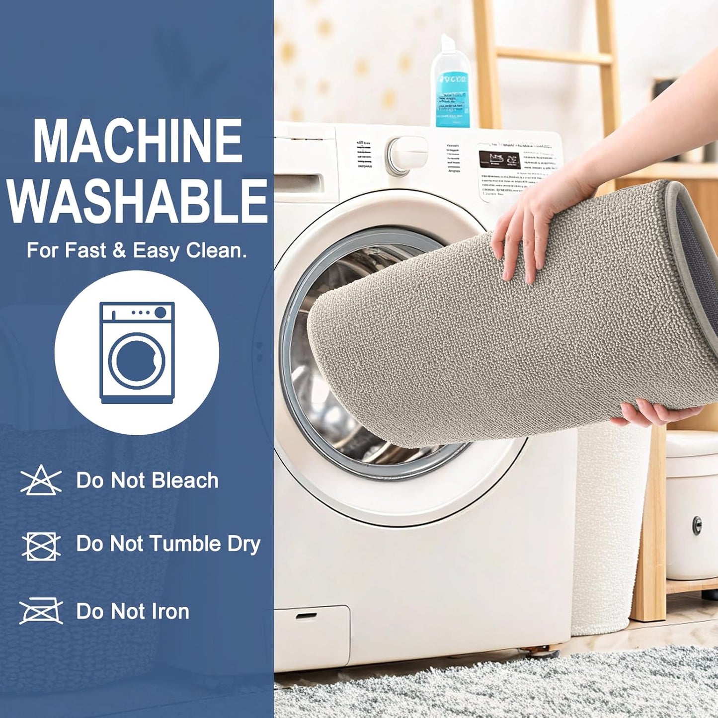 OLANLY Thick Memory Foam Bath Mat Rug 36x24, Extra Soft Absorbent Bathroom Rug, Quick Dry Bath Mats, Non-Slip, Machine Washable Carpet for Bathroom, Tub and Shower, Home Decor Accessories, Warm Taupe