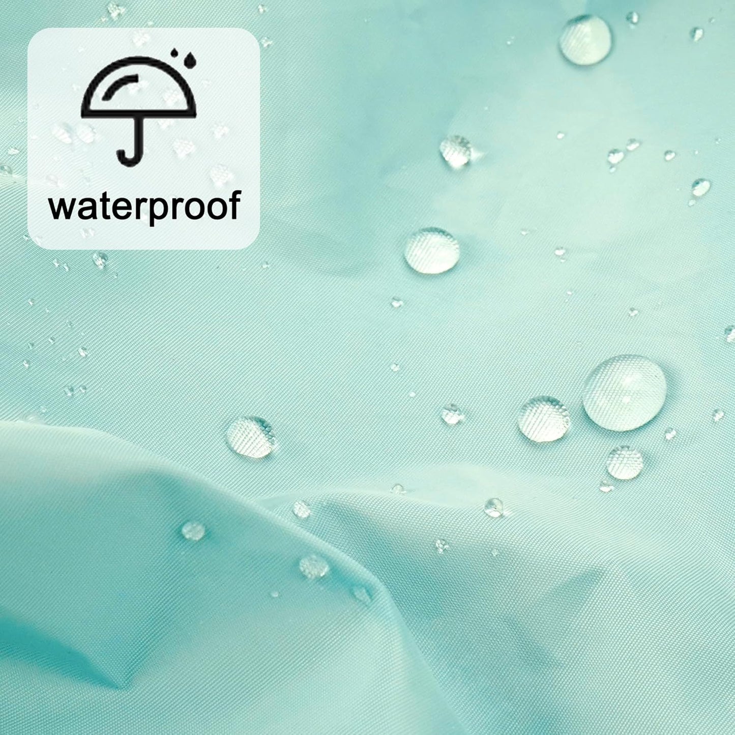 Reusable Shower Cap for Women, Large Waterproof Shower Essentials Bonnet Washable Elastic Band Bath Hair Wrap Hat for Long Hair, Braids(Mint Green)