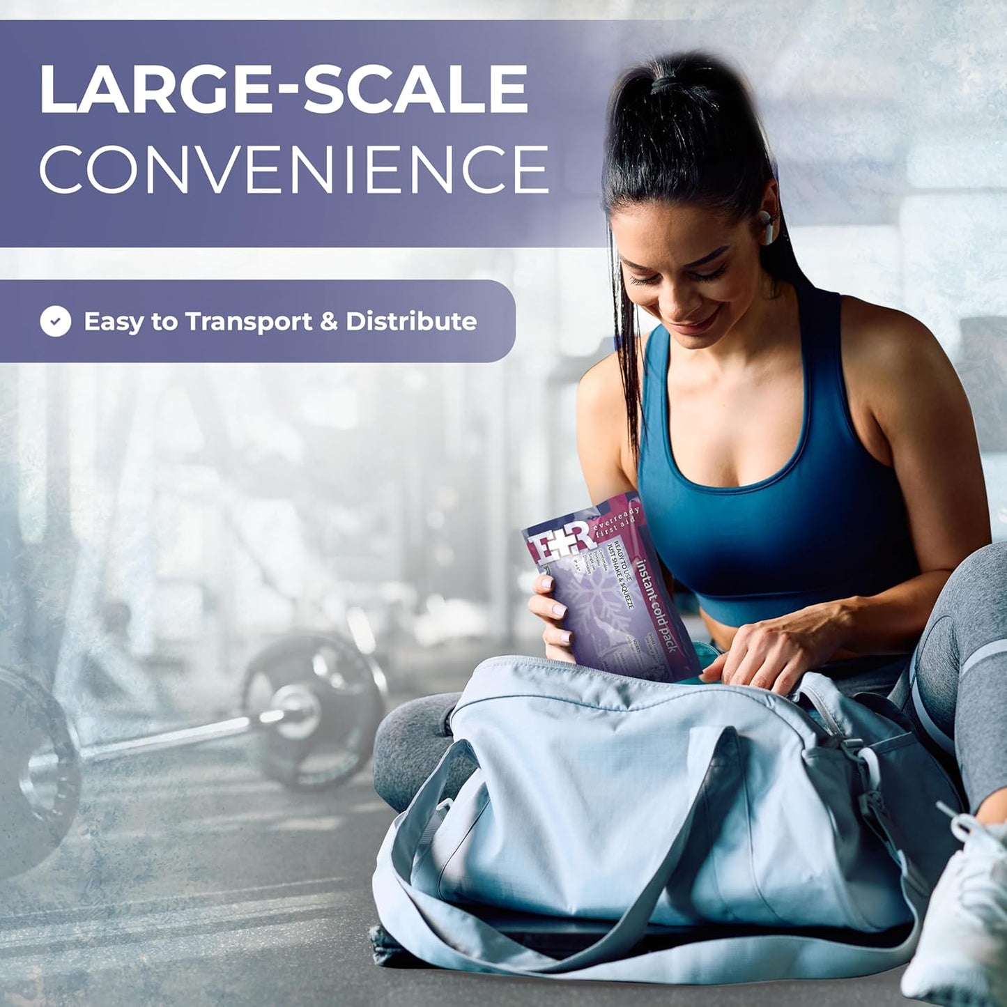 Ever Ready First Aid Disposable Cold Compress – Instant Ice Pack for Injuries, Swelling & Pain Relief – 4.5" x 7" – 24 Pack