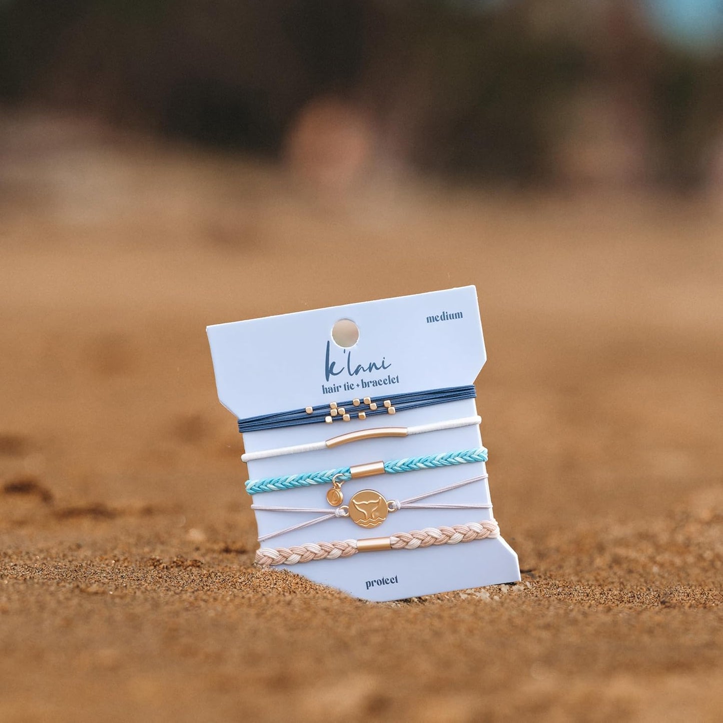 K'lani Hair Tie Bracelets for Women - Elastic Hair Bands That Double as Stylish Jewelry - Protect - Small