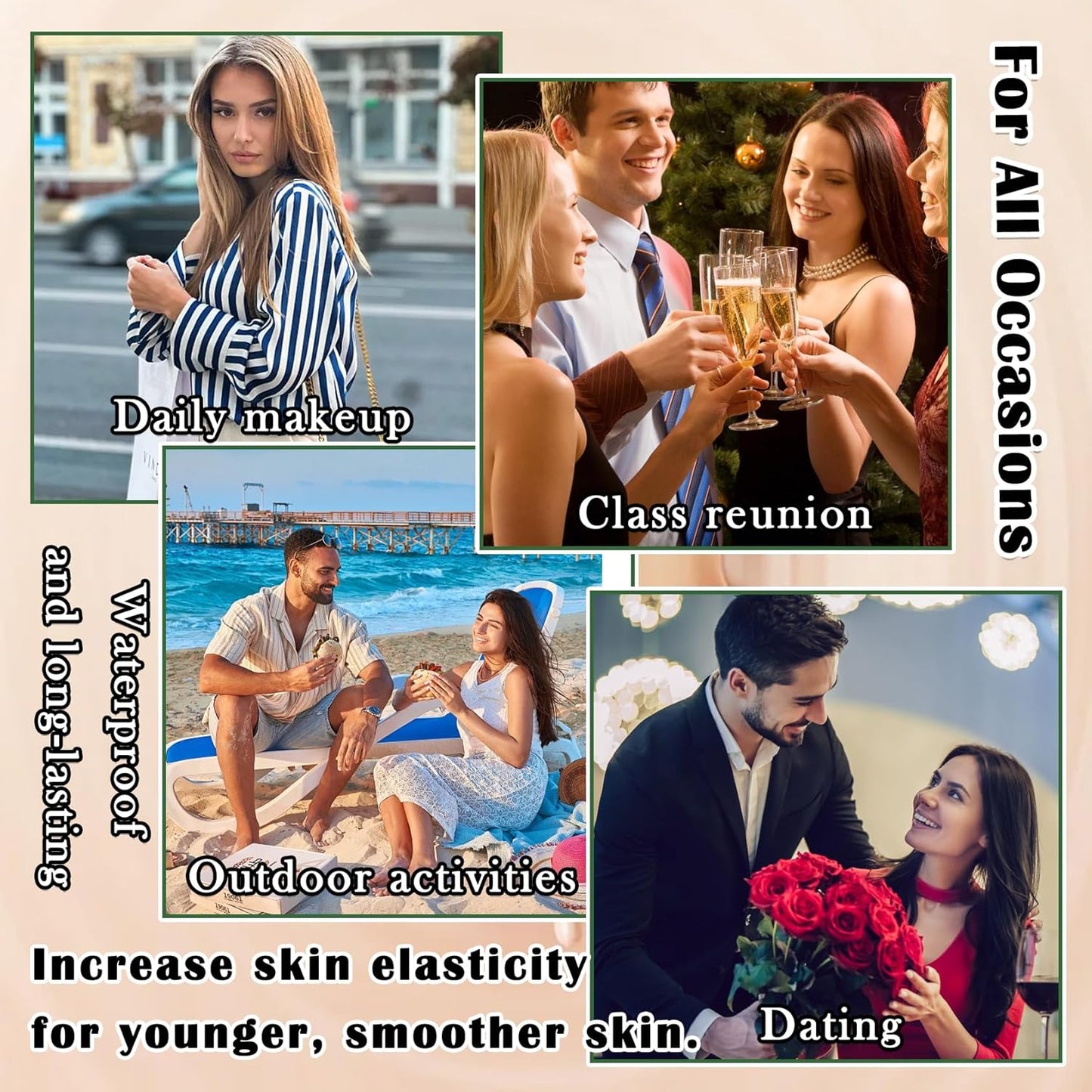 Air Cushion CC Cream Mushroom Head Foundation,Full Coverage Liquid Makeup Foundation,Oil Control Long Lasting Moisturizing BB Cream Foundation Makeup,Matte Concealer for All Skin Types(Natural)