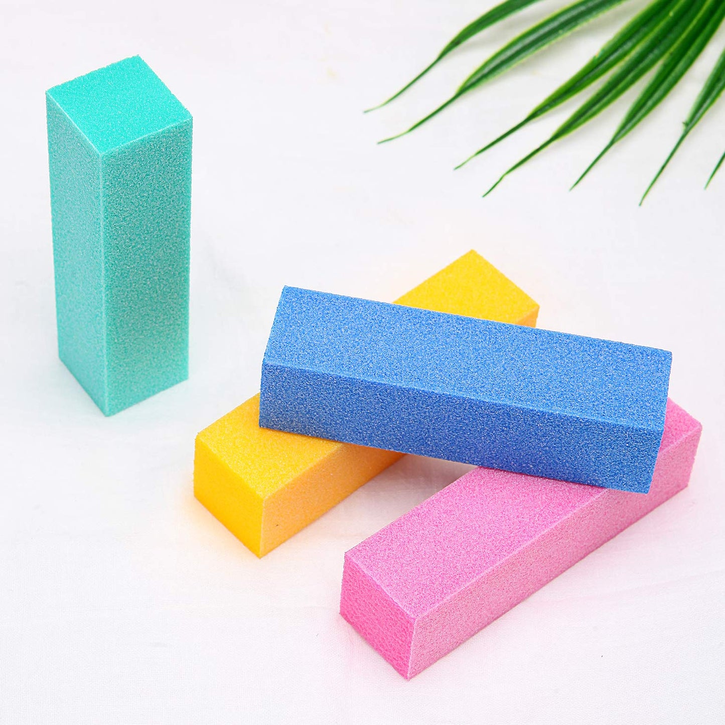 12 Pack Nail Buffer Block 4 Sided Professional Nail File Sanding Block Buffing Blocks for Natural and Acrylic Nails (Multi-Colored)