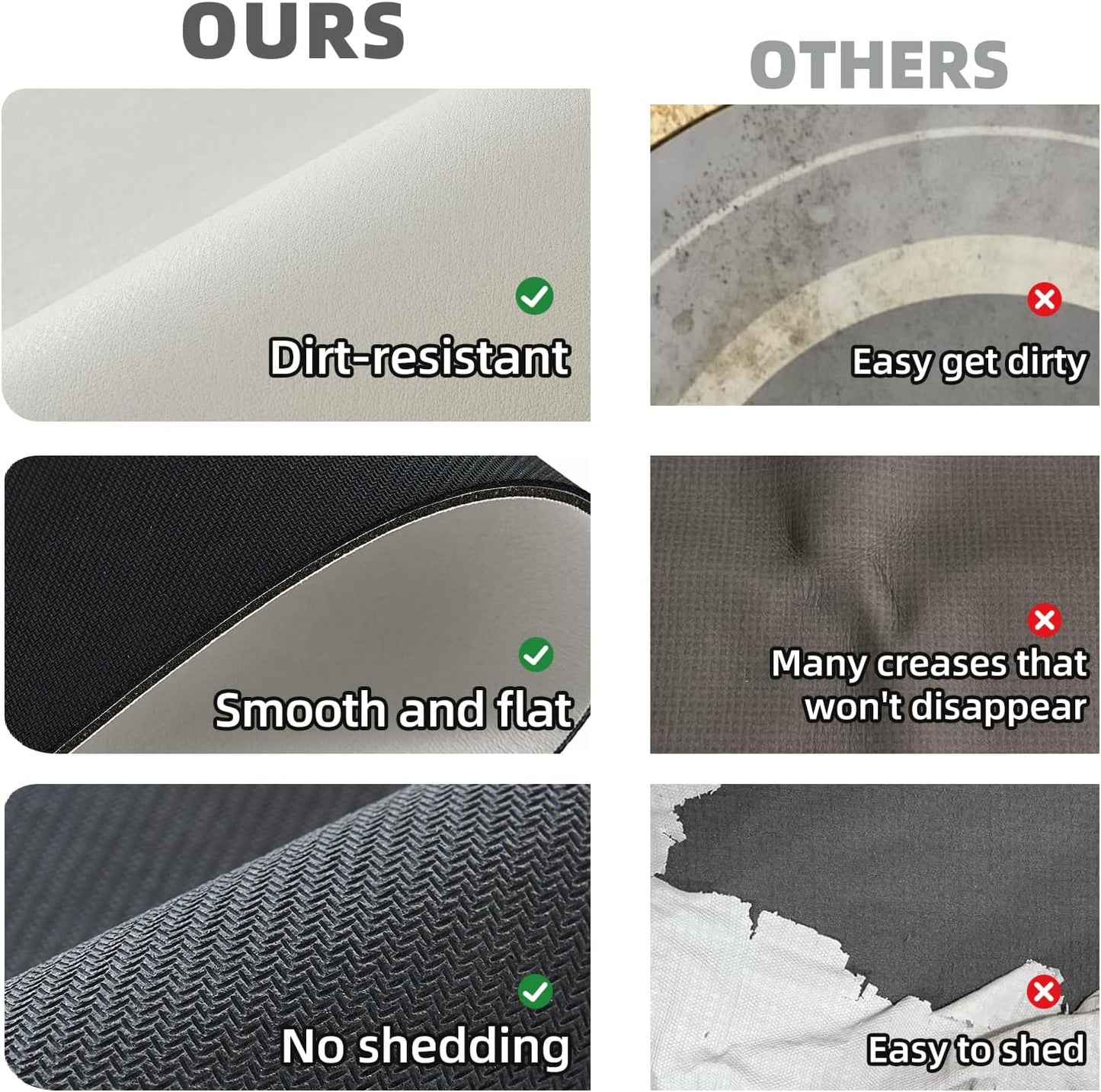 Bath Mat, Bathroom Rugs Non Slip Washable Thin Absorbent Quick Dry Bath Mat Fits Under Door Bathroom Floor Mat Perfect for Bath, Shower, or Sink 36"x60" White