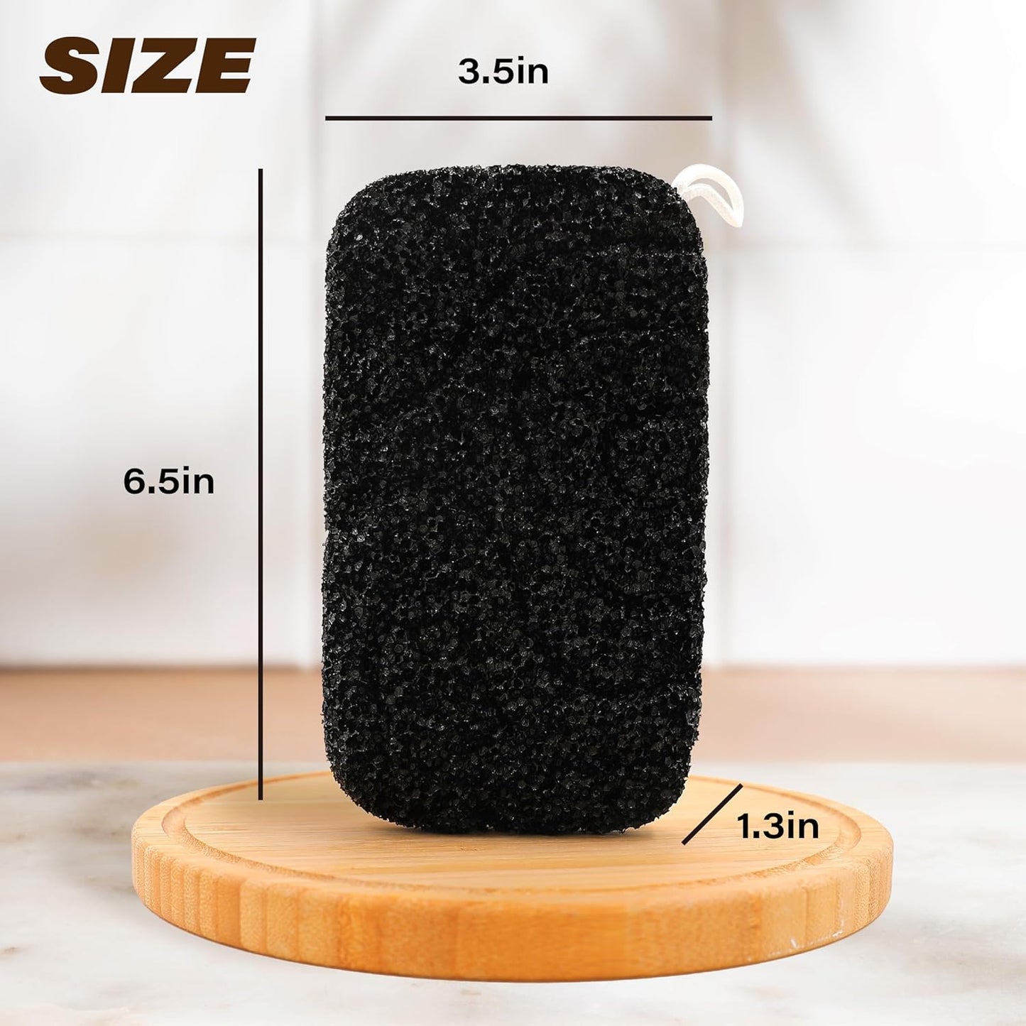 myHomeBody Extra Exfoliating Body Scrubber, Bath Sponge for Women, Loofah Exfoliator for Men, 1pc