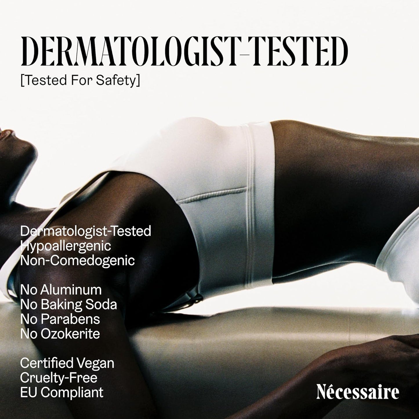 Nécessaire The Deodorant Fragrance-Free | Natural Aluminum Free Deodorant For Women & Men. Extra Strength Treatment with Mandelic Acid. Free of Baking Soda, Ozokerite & Parabens (2x 75 g/2.5 oz)