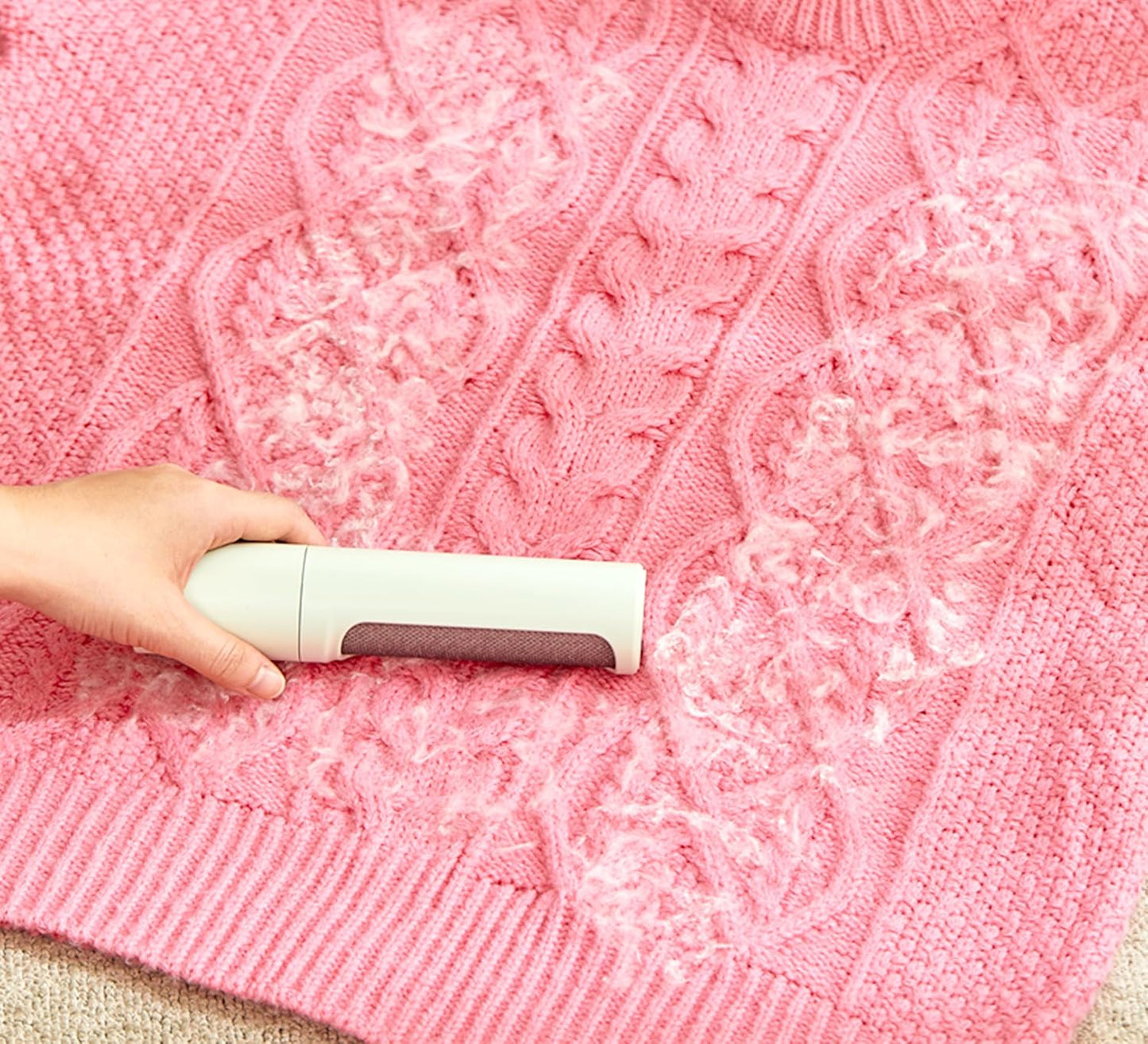 Reusable Lint Roller – Portable & Compact Pet Hair Remover for Clothes, Furniture & Car | Eco-Friendly, Washable & Durable (Green)