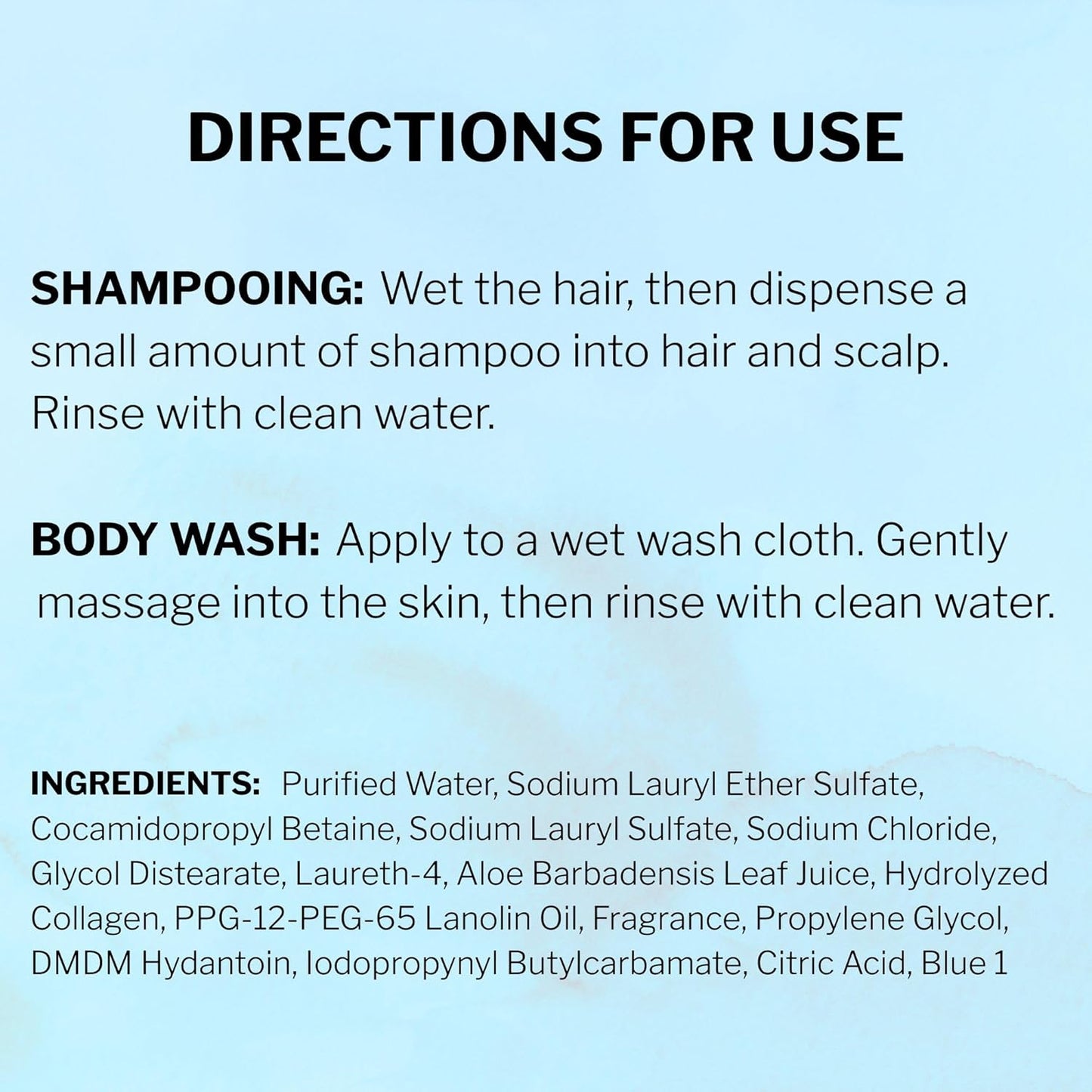 McKesson Body Wash and Shampoo - 1 Gallon Bulk Refill Full Body Wash with Aloe, Summer Rain Scent - Sensitive Skin & Hair 2‑in‑1