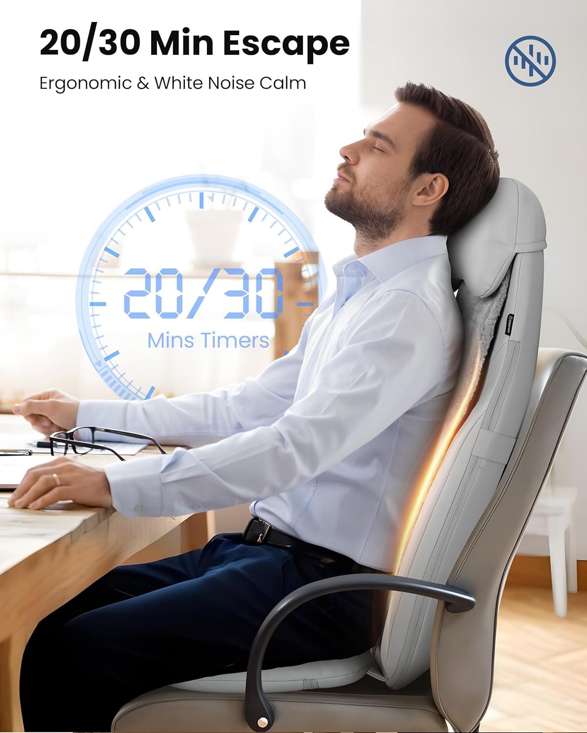 COMFIER Shiatsu Back Massager with Heat, Deep Tissue Kneading Chair Massager with Vibration, 2D/3D Shiatu Massage Seat Cushion, Full Back Massage Chair Pad, Gifts for Him Her