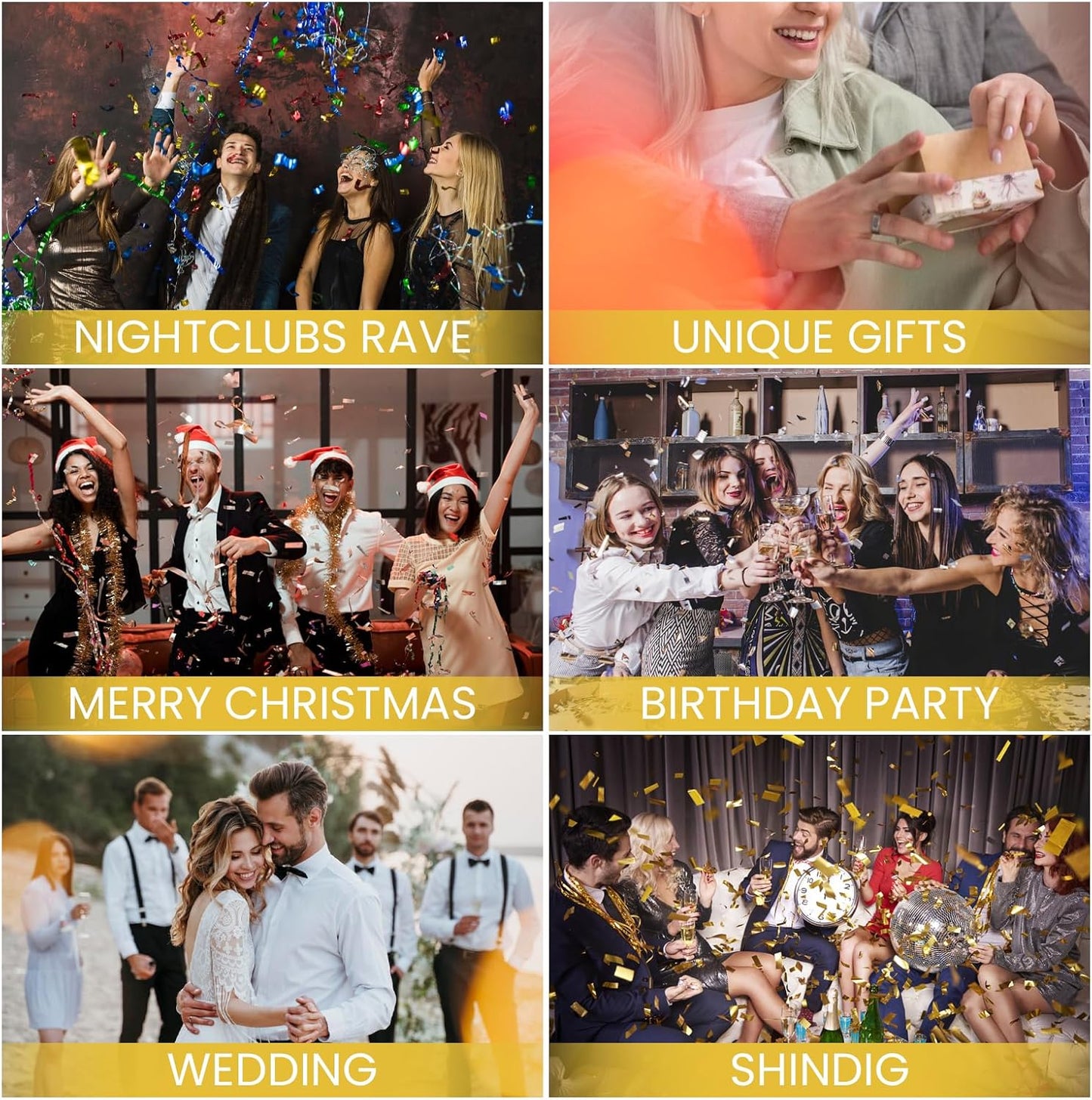 Gold Body Glitter Spray & Glitter Hairspray - Long-Lasting, Ultra-Shiny, Quick-Dry, Waterproof, Non-Clog Nozzle for Parties, Dances, Festivals, and Special Events