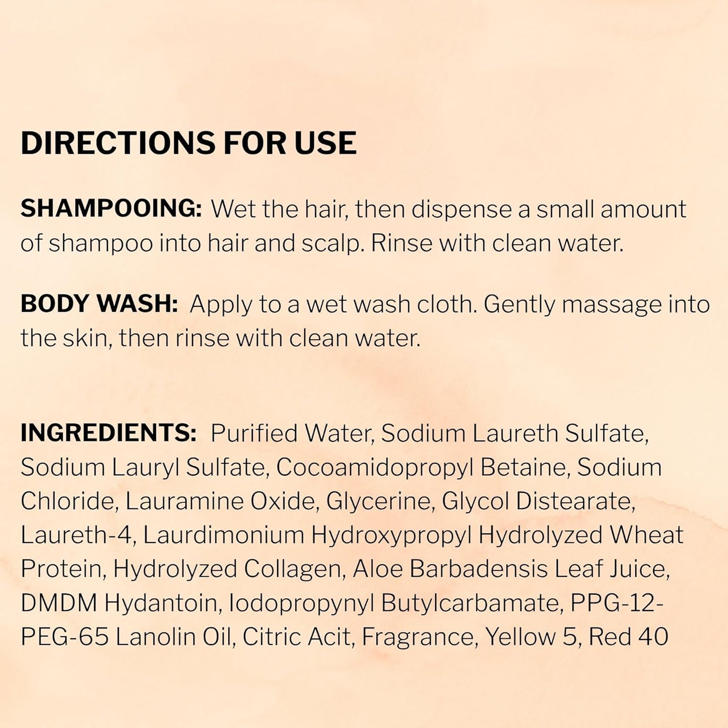 McKesson Body Wash and Shampoo - 1 Gallon Bulk Refill Full Body Wash with Aloe, Apricot Scent - Sensitive Skin & Hair 2‑in‑1