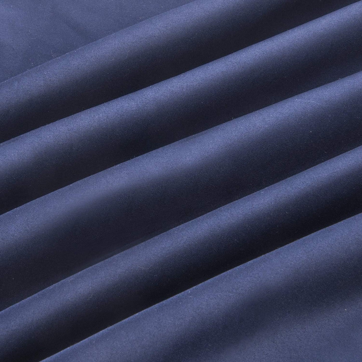 Satin Silk Pillowcase for Hair and Skin, Black Pillow Cases Standard Size Set of 4 Pack Super Soft Pillow Case with Zipper Closure (Navy, Standard(4 Pack))