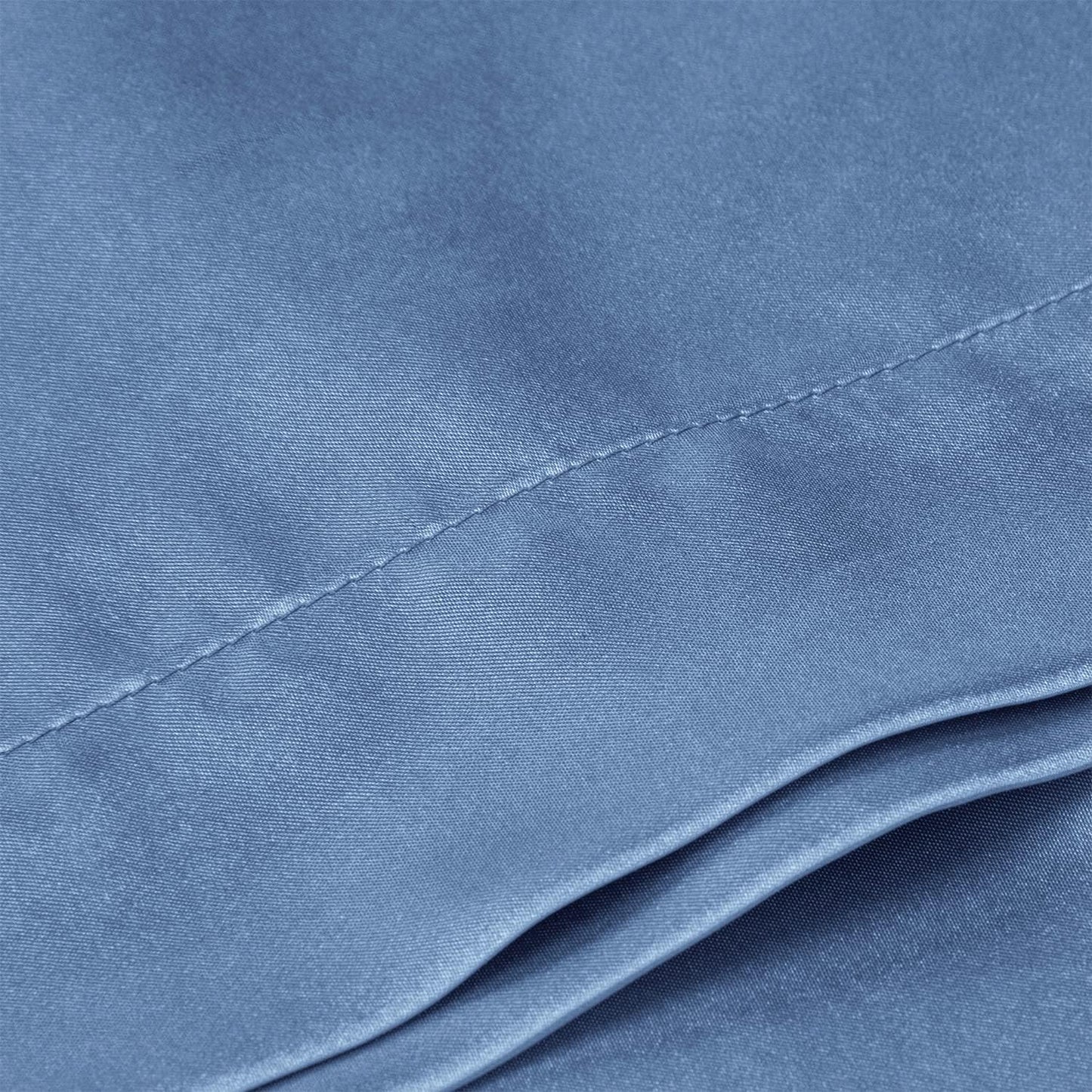 BEDELITE Satin Body Pillow Cover, Super Soft and Cooling Body Pillow Pillowcase for Hair and Skin, Breathable Silky Full Long Pillowcase Cover(20"x54", Airy Blue)