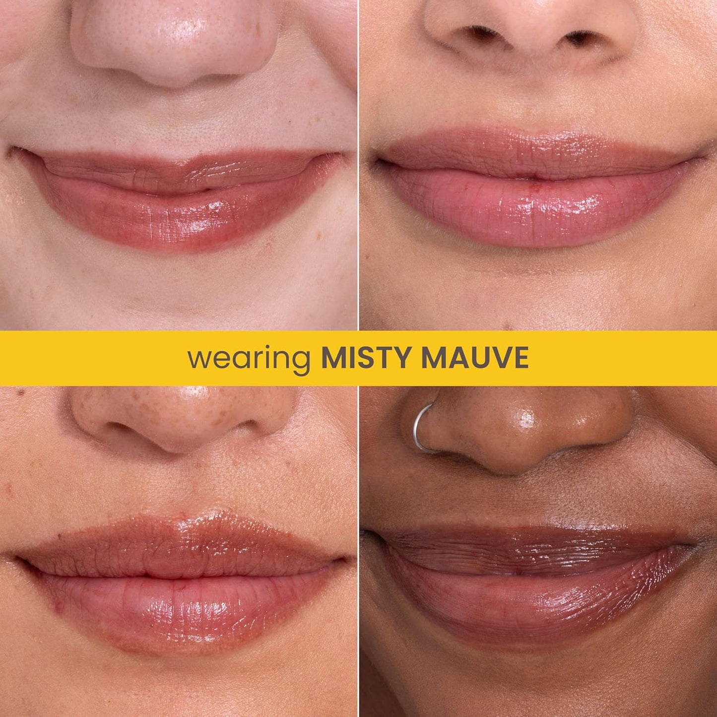 Burt's Bees Tinted Boosted Balm, Misty Mauve, Hydrating Tinted Lip Balm with Vitamin C, E, and F Core, 24 Hour Lip Moisturizer with Responsibly Sourced Beeswax, 100% Natural Origin, 1 Count, 0.16oz