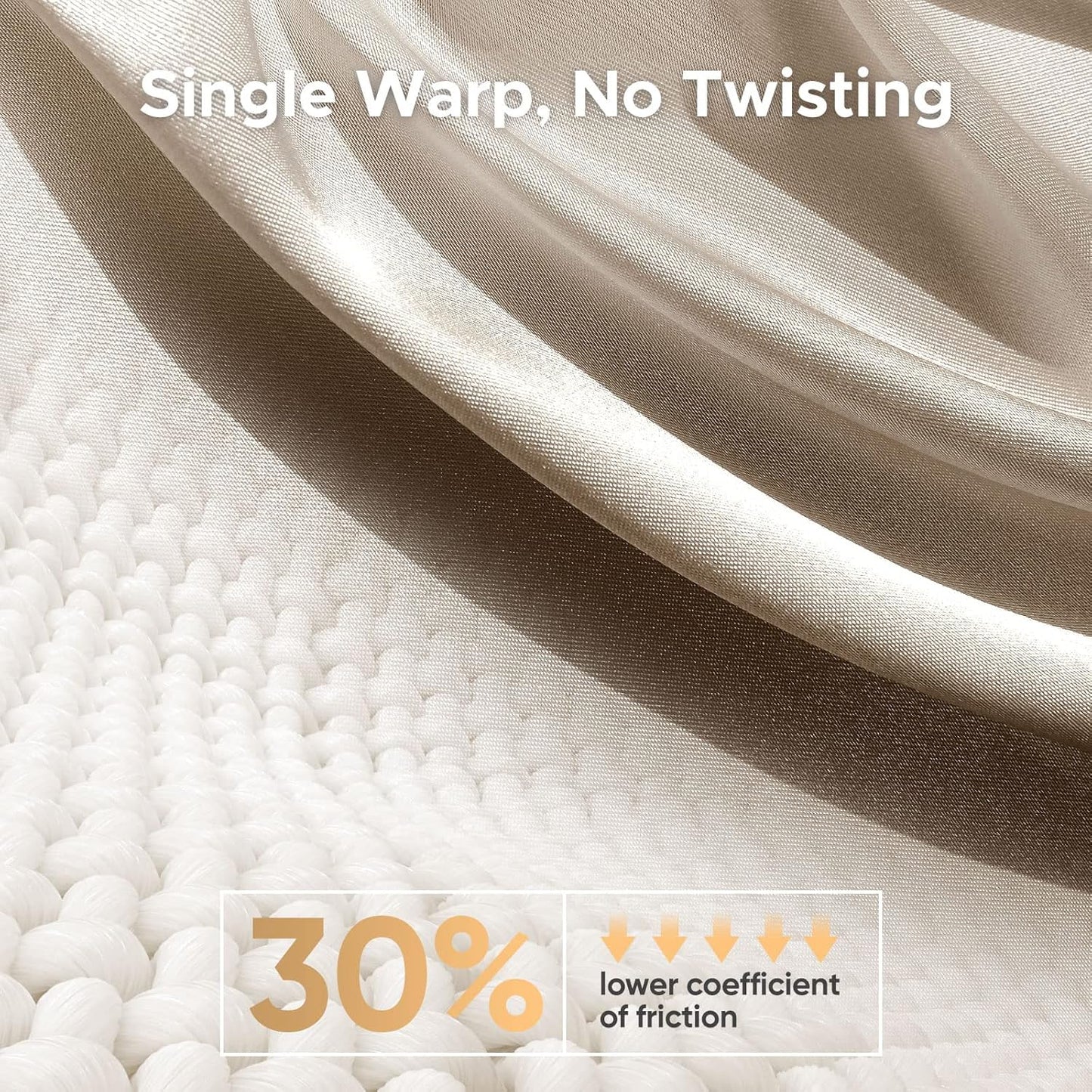 100% Pure Mulberry Silk Pillowcase for Hair and Skin - Allergen Resistant Dual Sides,600 Thread Count Silk Bed Pillow Cases with Hidden Zipper,1pc,Queen Size,Taupe