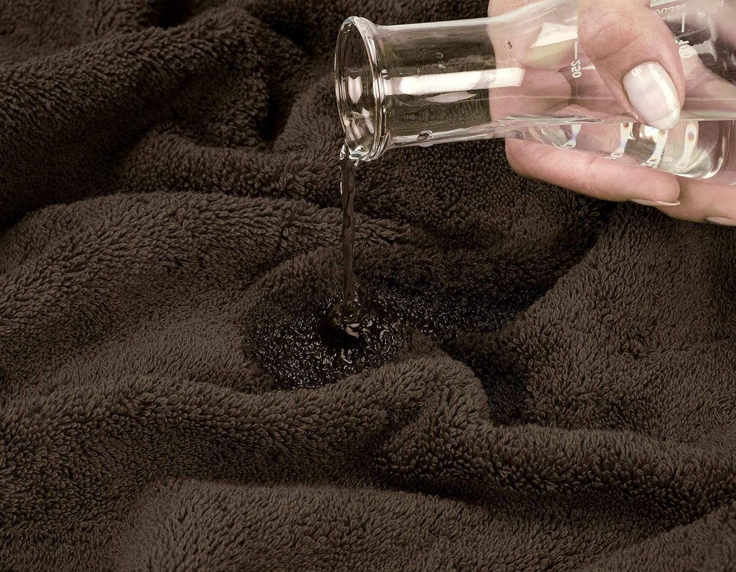 American Soft Linen Luxury Hand Towels for Bathroom, 600 GSM 100% Cotton Turkish 4 Piece Hand Towel Set, 600 GSM Hand Face Towels for Kitchen, Brown Hand Towels