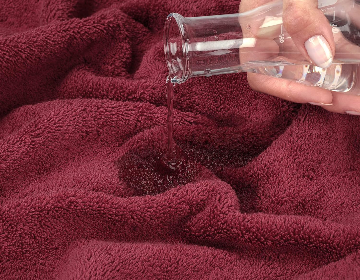 American Soft Linen Luxury 4 Piece Bath Towel Set, 600 GSM 100% Cotton Turkish Bath Towels for Bathroom 27x54 in Extra Large Bathroom Shower Towels, Bordeaux Red