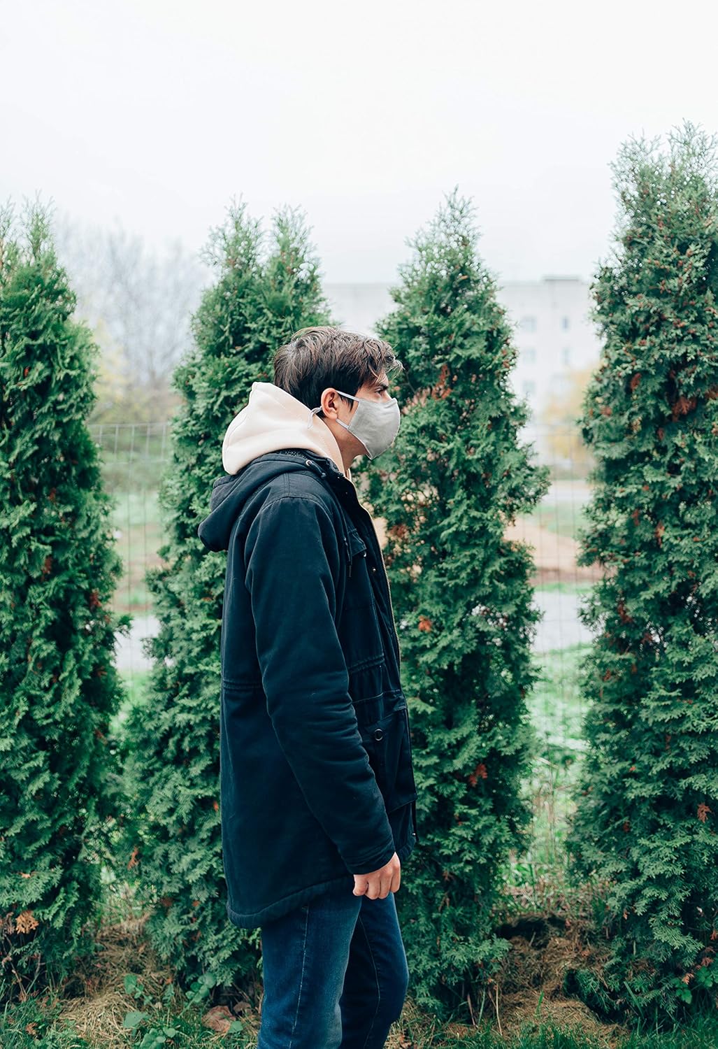 HOPE LOVE SHINE Face Mask Adjustable Filter Pocket Reusable Breathable Washable Cloth Mask Face Masks for Women Men - 4 Pack