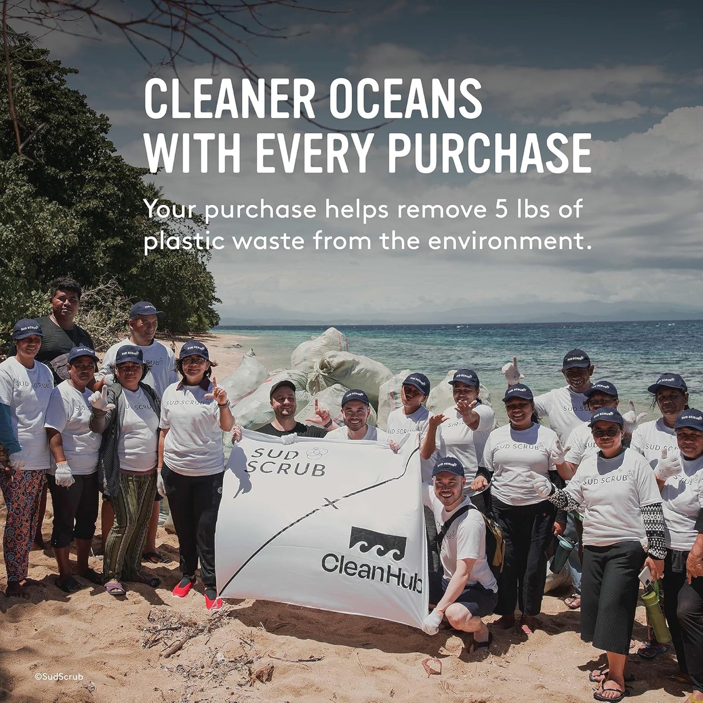 Sud Scrub® Antimicrobial Silicone Body Scrubber, Exfoliating Body Scrubber for Sensitive Skin, Eco Friendly Shower Scrubber for Body, Silicone Body Brush for Showering, Purple