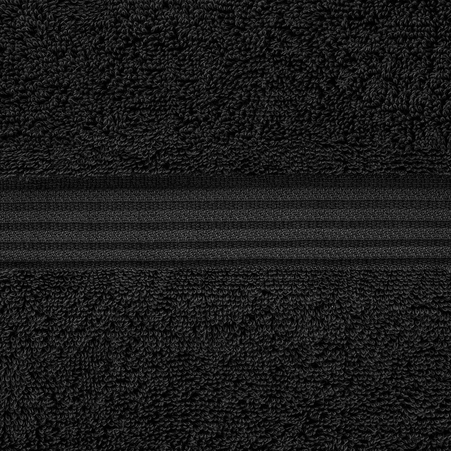 American Veteran Towel, 100% Cotton Turkish Washcloths for Bathroom Essentials 4 Pack, Soft Absorbent Wash Cloths Quick Drying Small Towels Washrags, Black