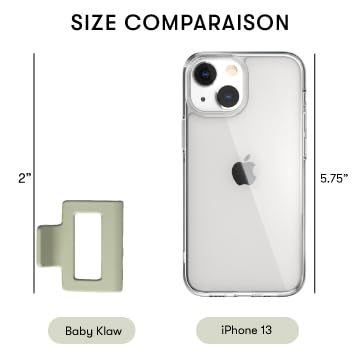 FRAMAR Medium Claw Clip – Hair Claw for Women, Small Claw Clips for Thin Hair, Green Hair Clip 4 Pack