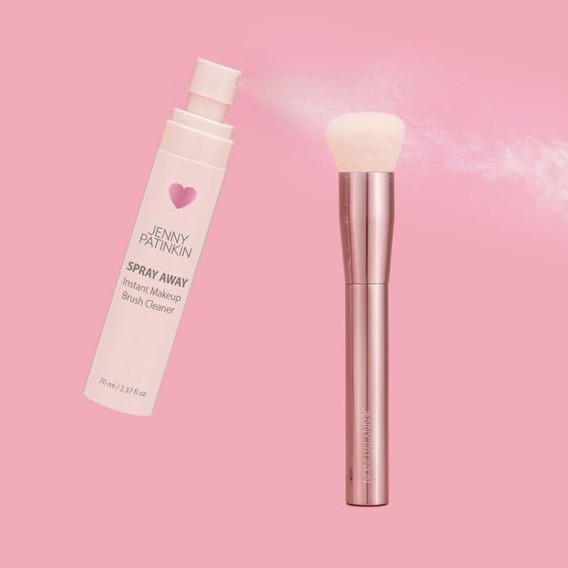 JENNY PATINKIN Instant Makeup Brush Cleaner Spray, Cleaner Solution for Makeup Brushes, Makeup Sponge & Powder Puff, Professional & Travel-Sized Sanitizing Spray, Quick Drying. (2.37 fl oz)