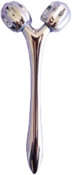 Mei Apothecary MiniSculpt Stainless Steel Mini Facial Massager - Metal Face Roller for Sculpting, Neck & Eye Massage, Depuffing, Skincare Gift