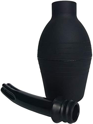 Abyclean Anal Douche Enema Bulb Kit with Lube Vaginal Douche Enema Cleaner for Women’s or Man’s Health (310ml Black)